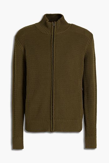 BELSTAFF Jacquard-knit cotton cardigan
