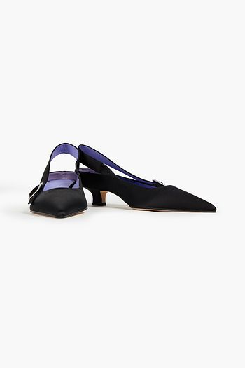 VICTORIA BECKHAM Solar satin slingback pumps