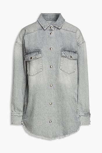 IRO Frayed faded denim shirt