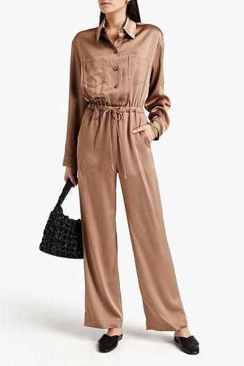 NANUSHKA Satin wide-leg jumpsuit
