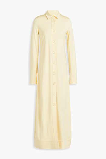 JIL SANDER Jersey maxi shirt dress
