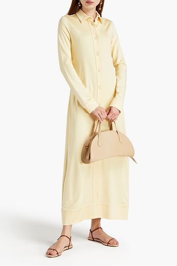 JIL SANDER Jersey maxi shirt dress