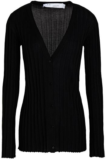 IRO Dyane ribbed silk cardigan