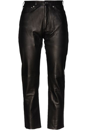 IRO Gneiss cropped stretch-leather slim-leg pants