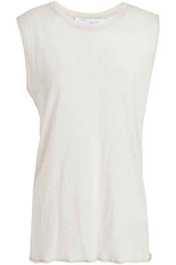 IRO Cotton and cashmere-blend jersey tank