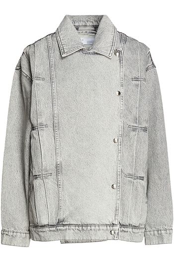 IRO Noumi oversized acid-wash denim jacket