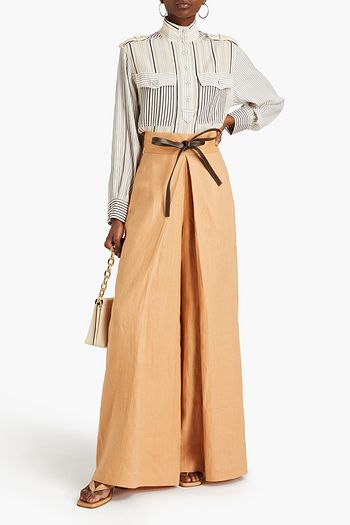 ZIMMERMANN Striped crepe shirt