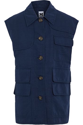 M MISSONI Cotton and ramie-blend vest