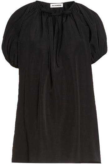 JIL SANDER Gathered shantung top