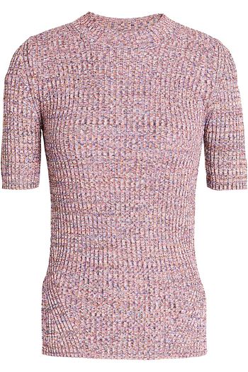 ZIMMERMANN Botanica Mouline marled ribbed-knit top