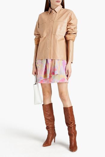 IRO Azurit Oversized-Hemd aus Leder