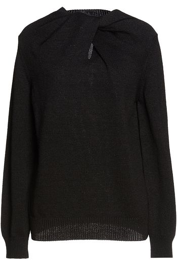 JIL SANDER Twisted cotton-blend sweater