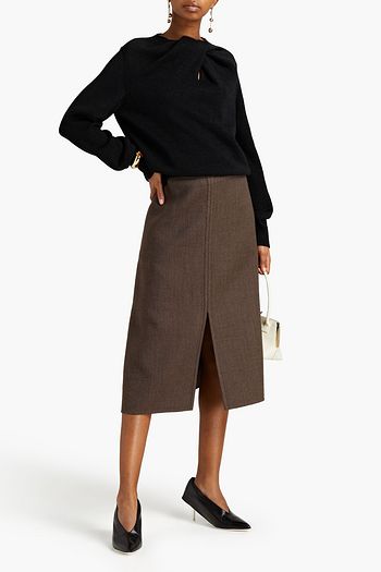 JIL SANDER Twisted cotton-blend sweater