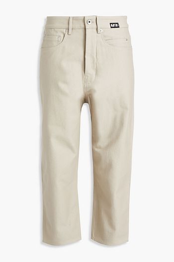 DRKSHDW BY RICK OWENS Cropped cotton-canvas tapered pants