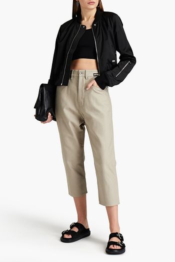 DRKSHDW BY RICK OWENS Cropped cotton-canvas tapered pants