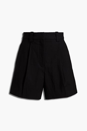 A.L.C. Huxley pleated linen-blend shorts