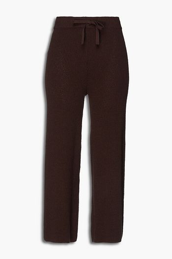 A.L.C. Cropped ribbed cotton-blend flared pants