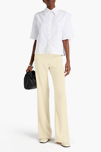 JIL SANDER Crepe wide-leg pants