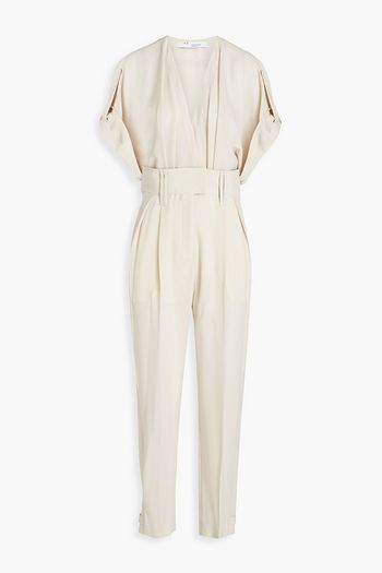 IRO Caspian pleated crepe jumpsuit