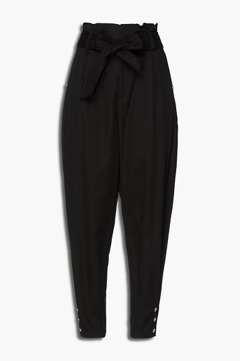 IRO Borcie cropped stretch-Tencel twill tapered pants