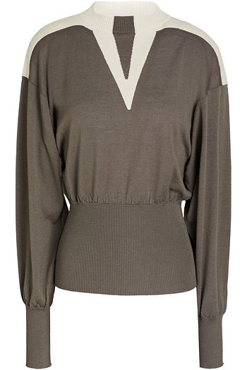RICK OWENS Intarsia wool and cotton-blend sweater