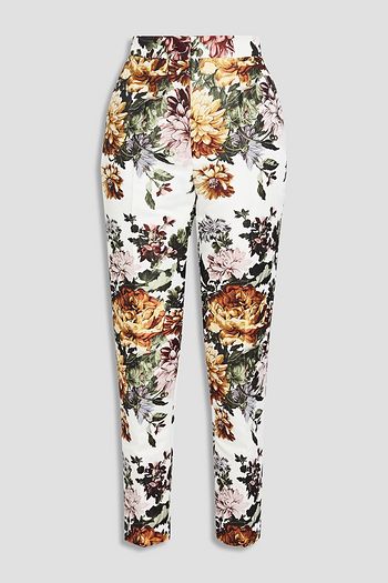 DOLCE & GABBANA Karottenhose aus floralem Jacquard