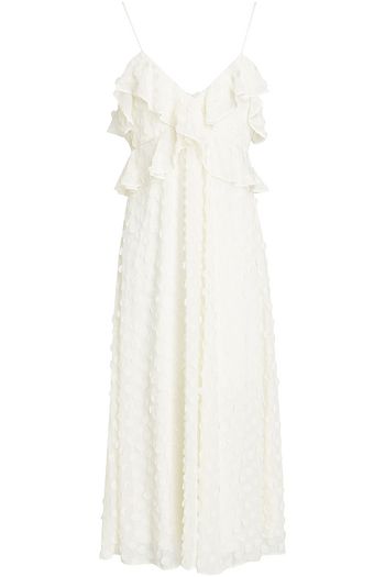 ZIMMERMANN Midikleid aus Georgette mit Applikationen
