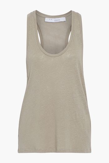 IRO Hangela slub linen-jersey tank