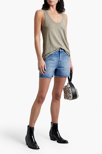 IRO Hangela slub linen-jersey tank