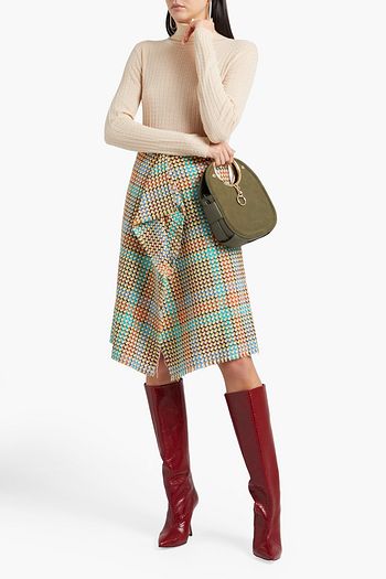 M MISSONI Crochet-knit wool turtleneck sweater