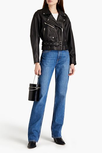 IRO Disthen cropped leather biker jacket