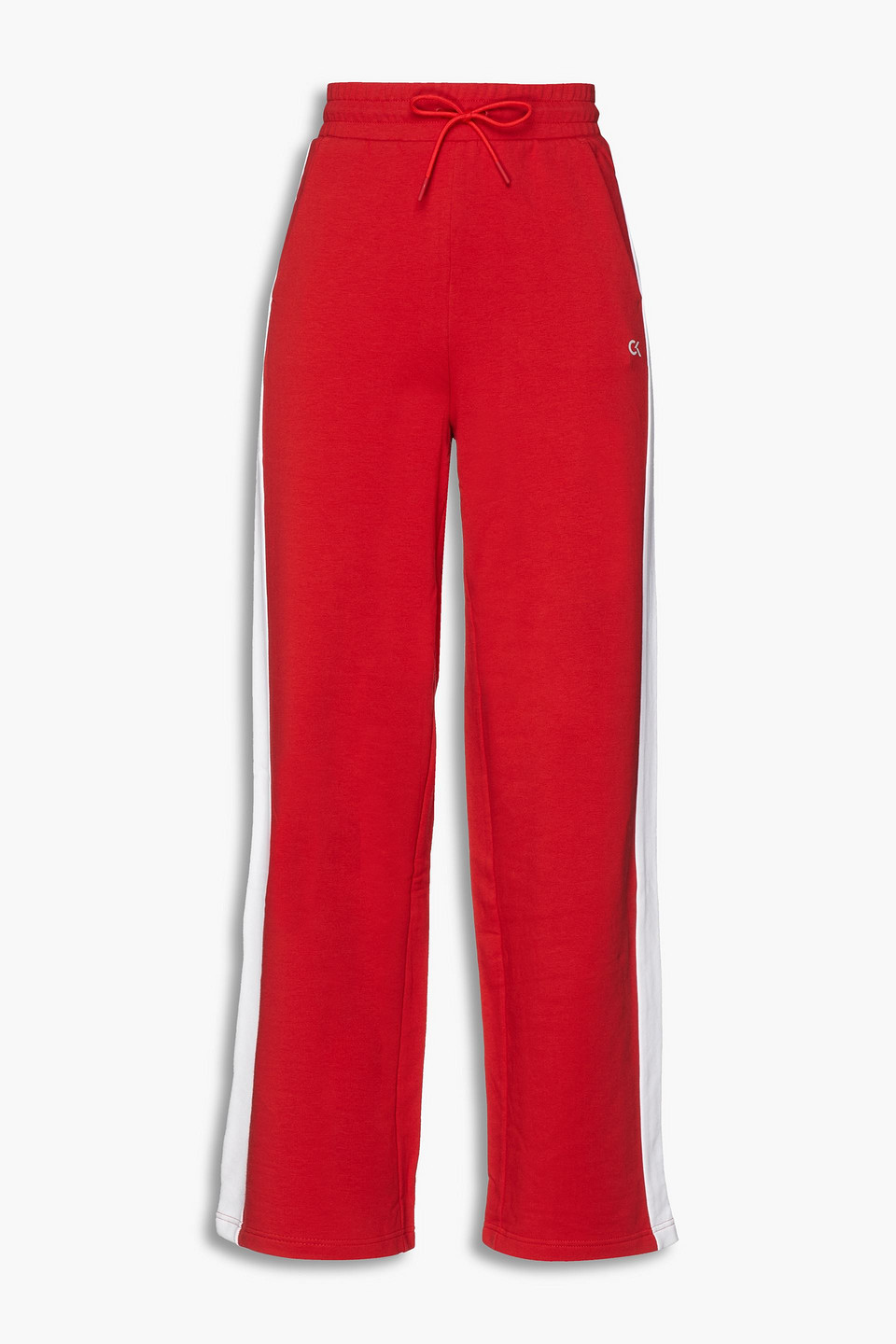 Printed Cotton-blend Fleece Track Pants