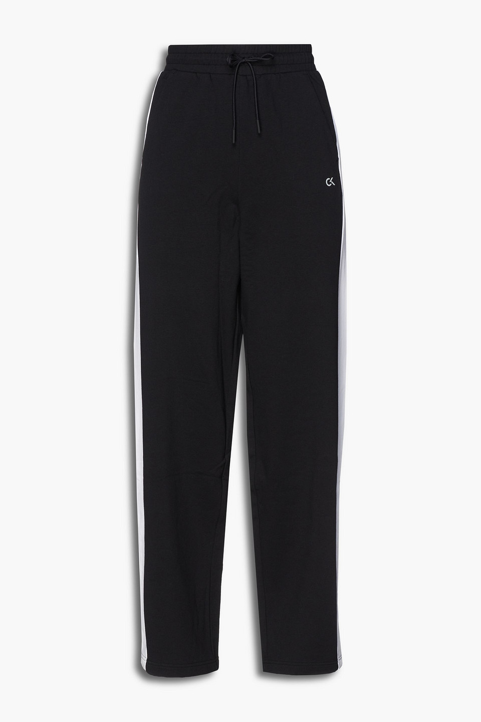Printed Cotton-blend Fleece Track Pants