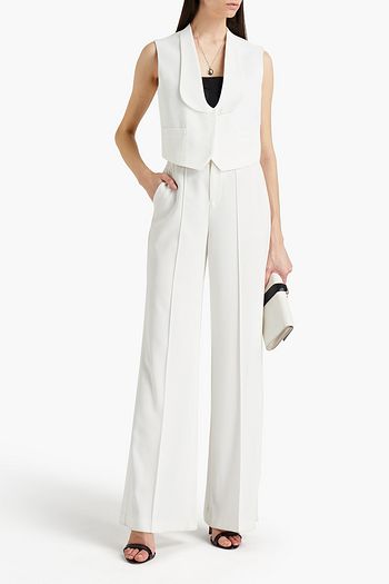 VICTORIA BECKHAM Weste aus Ottoman mit Twilleinsatz