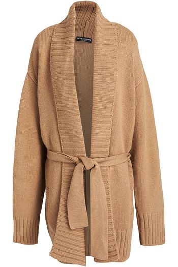 DOLCE & GABBANA Cardigan aus Kaschmir mit Gürtel