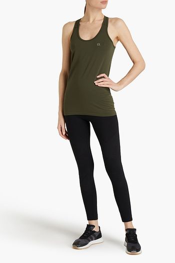 CALVIN KLEIN PERFORMANCE Printed stretch-jersey tank