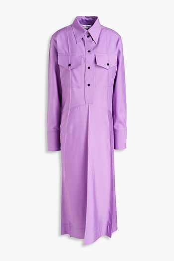 VICTORIA BECKHAM Silk crepe de chine midi dress