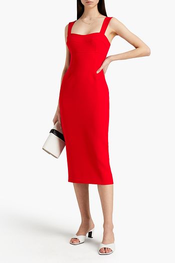 VICTORIA BECKHAM Crepe midi dress