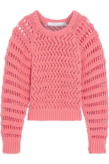 IRO Attica open-knit organic cotton-blend sweater