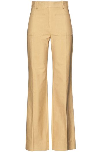 VICTORIA BECKHAM Cotton-blend wide-leg pants