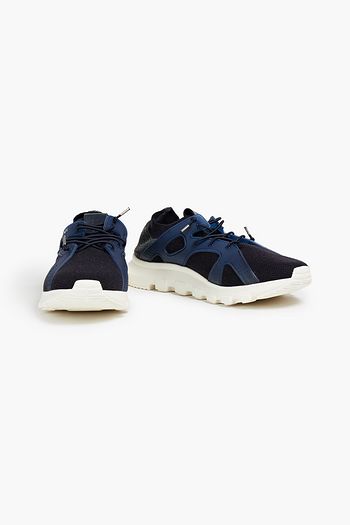 Z ZEGNA Rubber-trimmed knitted sneakers