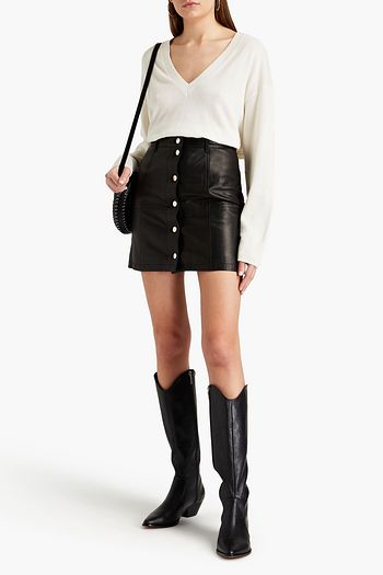 IRO Gem leather mini skirt