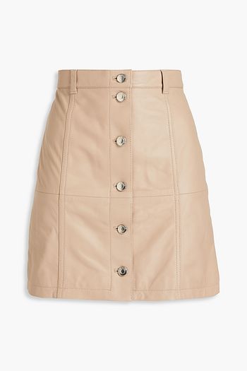 IRO Gem leather mini skirt