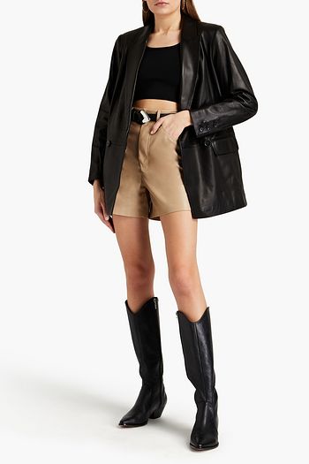 IRO Panama double-breasted leather blazer