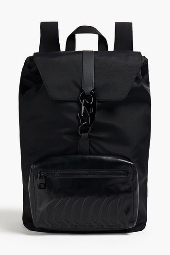 ALEXANDER MCQUEEN Leather-paneled Cordura backpack