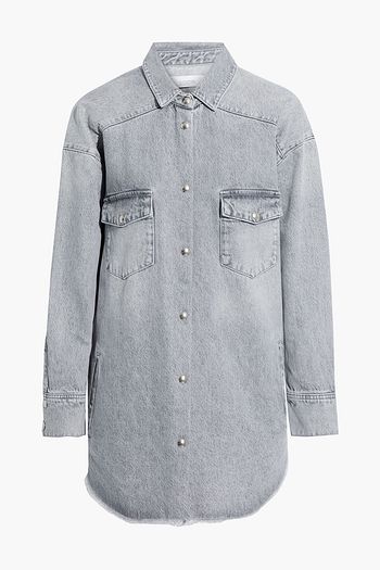 IRO Ygga oversized frayed denim shirt