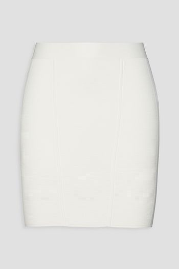 HERVÉ LÉGER Ribbed bandage mini skirt