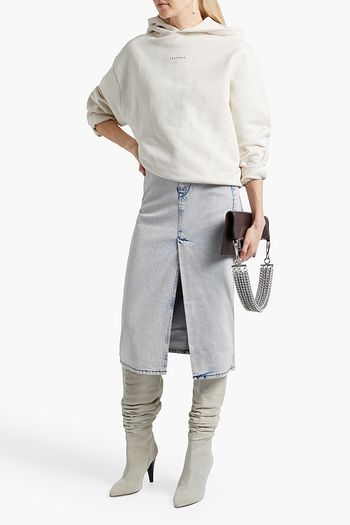 IRO Syndra printed French cotton-terry sweatshirt
