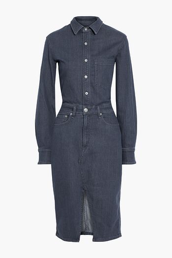 RAG & BONE Cotton-blend chambray shirt dress