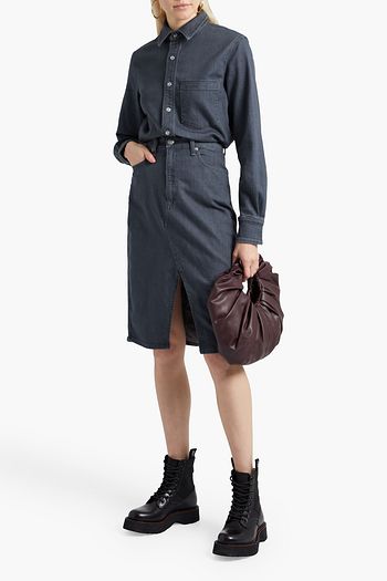RAG & BONE Cotton-blend chambray shirt dress